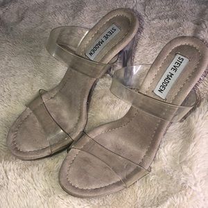 Steve Madden Clear Heels